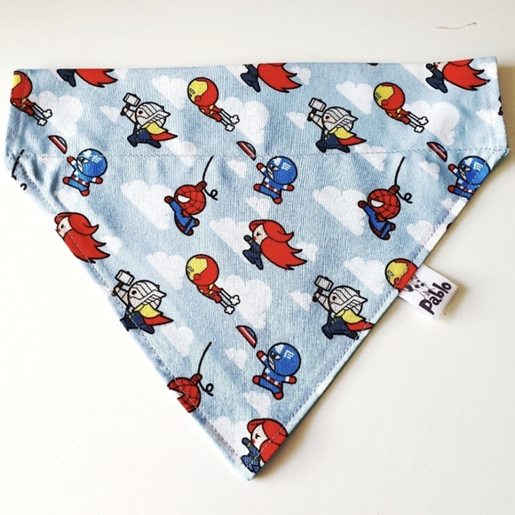 🐶 3 for $15 * Pablo Baby Heroes Over The Collar Dog Bandana - Picture 1 of 6